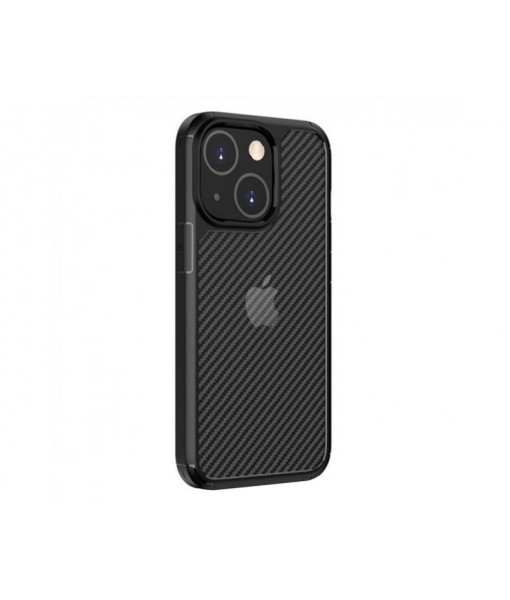 Husa Premium iPhone 13, Carbon Fuse, Negru